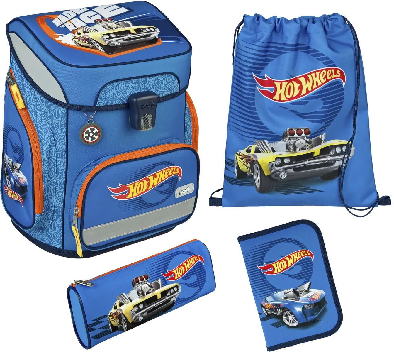 

Школьная сумка Scooli "EasyFit, Hot Wheels", светоотражатели, цвет Hot Wheels