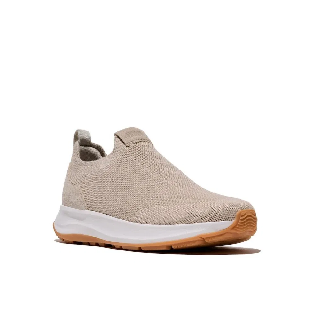 Мужские вязаные слипоны F-Mode Flow бледно-серые от Fitflop