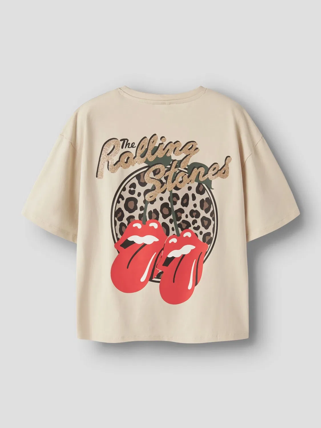 Футболка с принтом Rolling Stones Name it, almond milk — фото 2