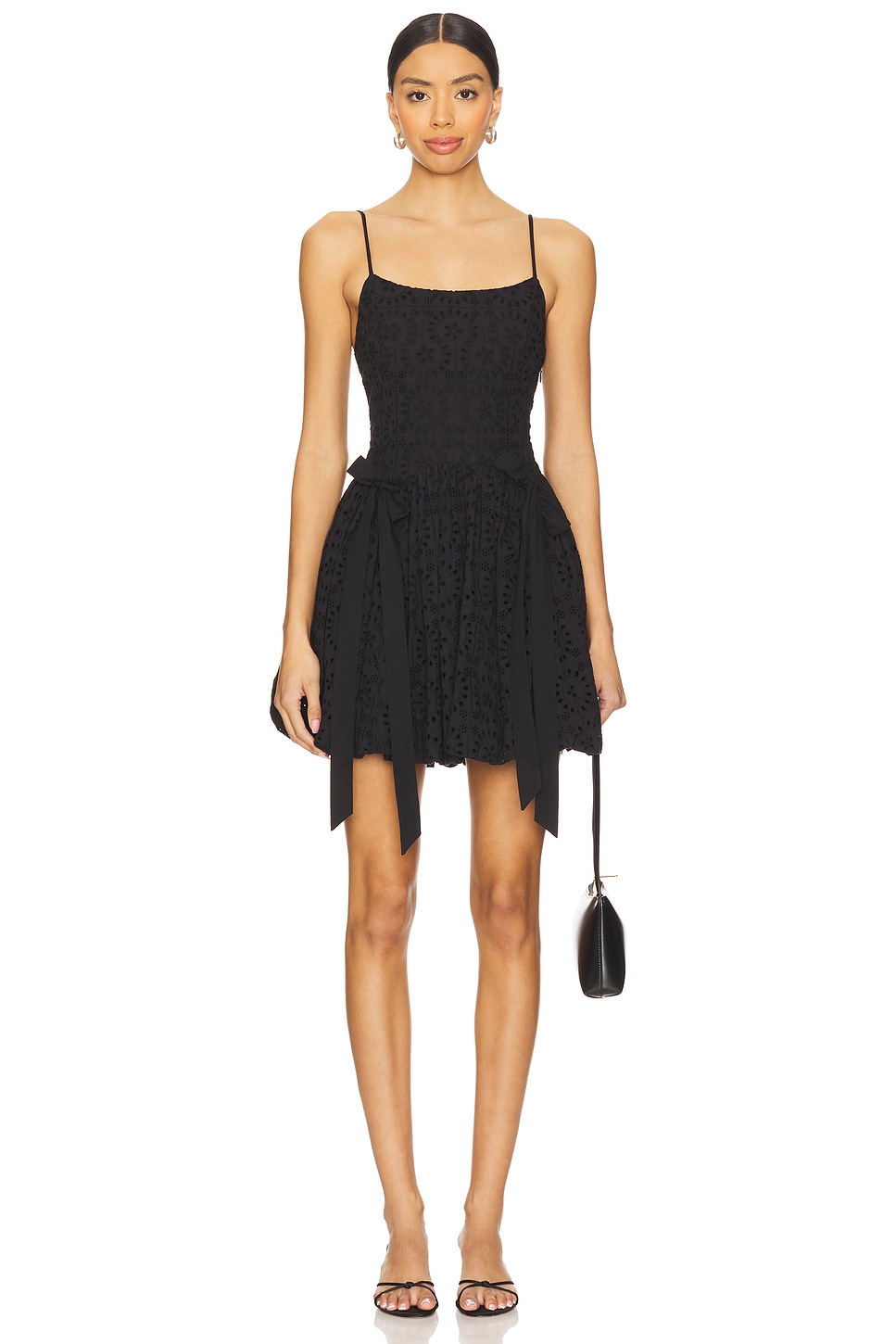 

Платье мини с пузырьками Penelope от Damson Madder, black