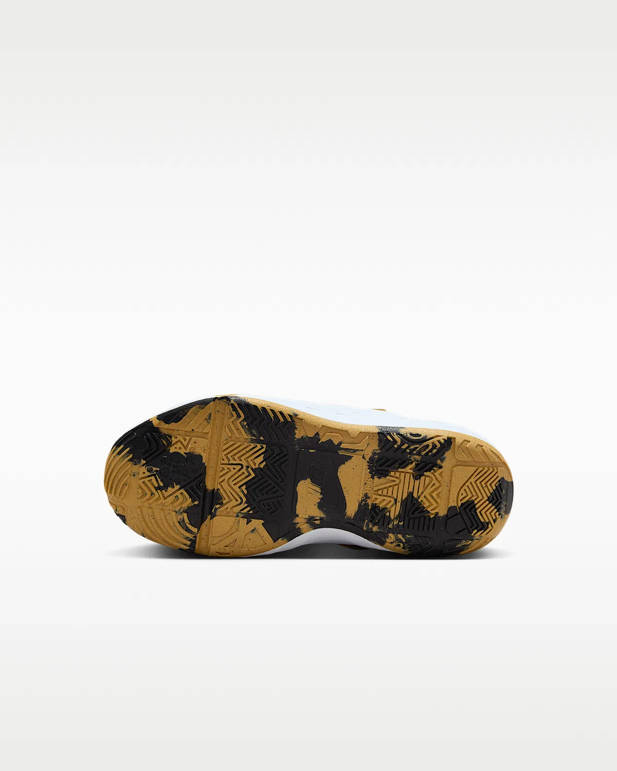 Детские кроссовки Nike Team Hustle D 12, Black/Metallic Gold/White/Black — фото 2