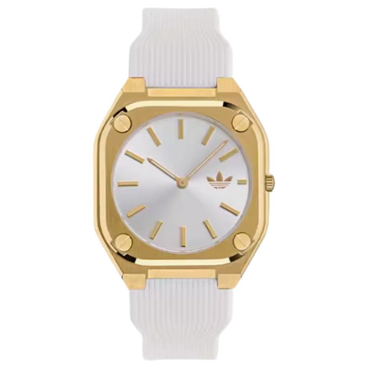 

Adidas Originals Мужские часы кварцевый механизм силиконовый ремешок 39 мм черный циферблат