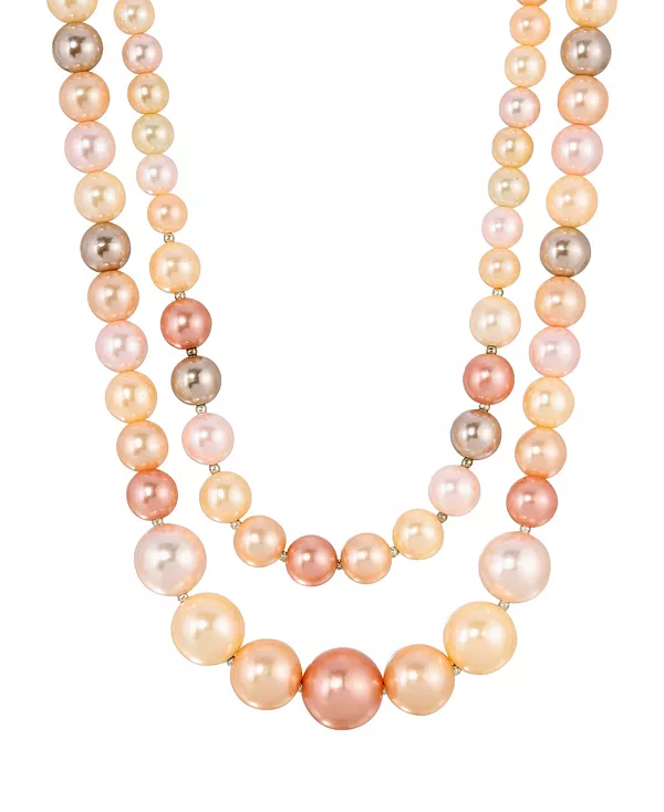 

Ожерелье из разноцветного искусственного жемчуга серебристого оттенка 2028, multi