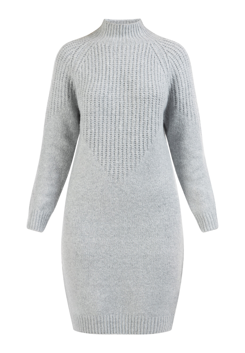 

Платье usha WHITE LABEL Strick Langarm Midi, серый