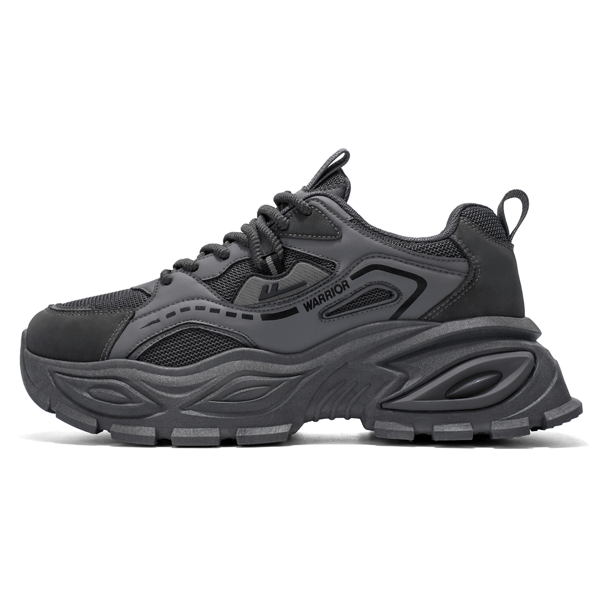 

WARRIOR Кроссовки Chunky мужские Low top бело-зелено-серые