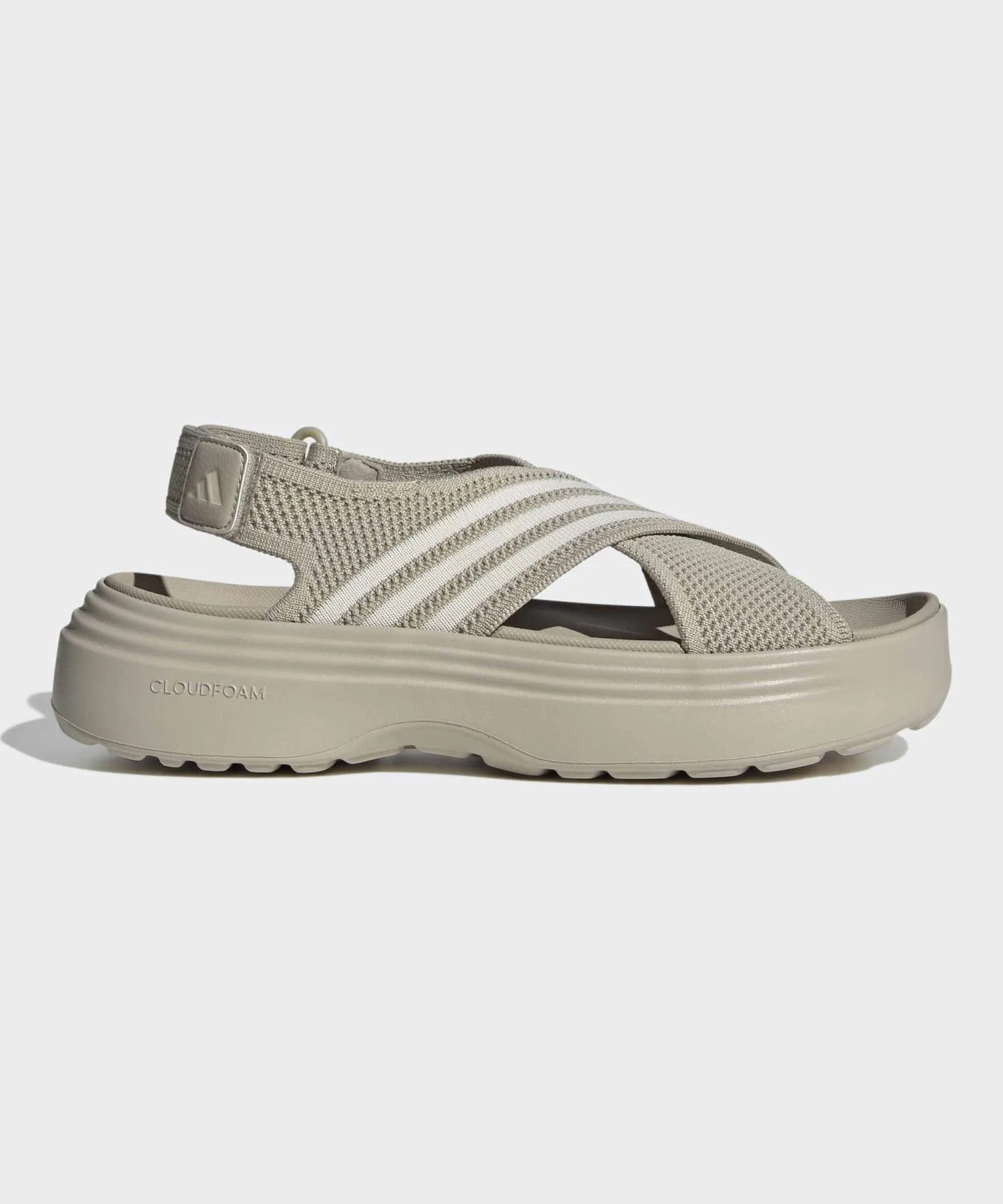 Унисекс сандалии adidas LIFESTYLE SANDAL на толстой подошве бежевые