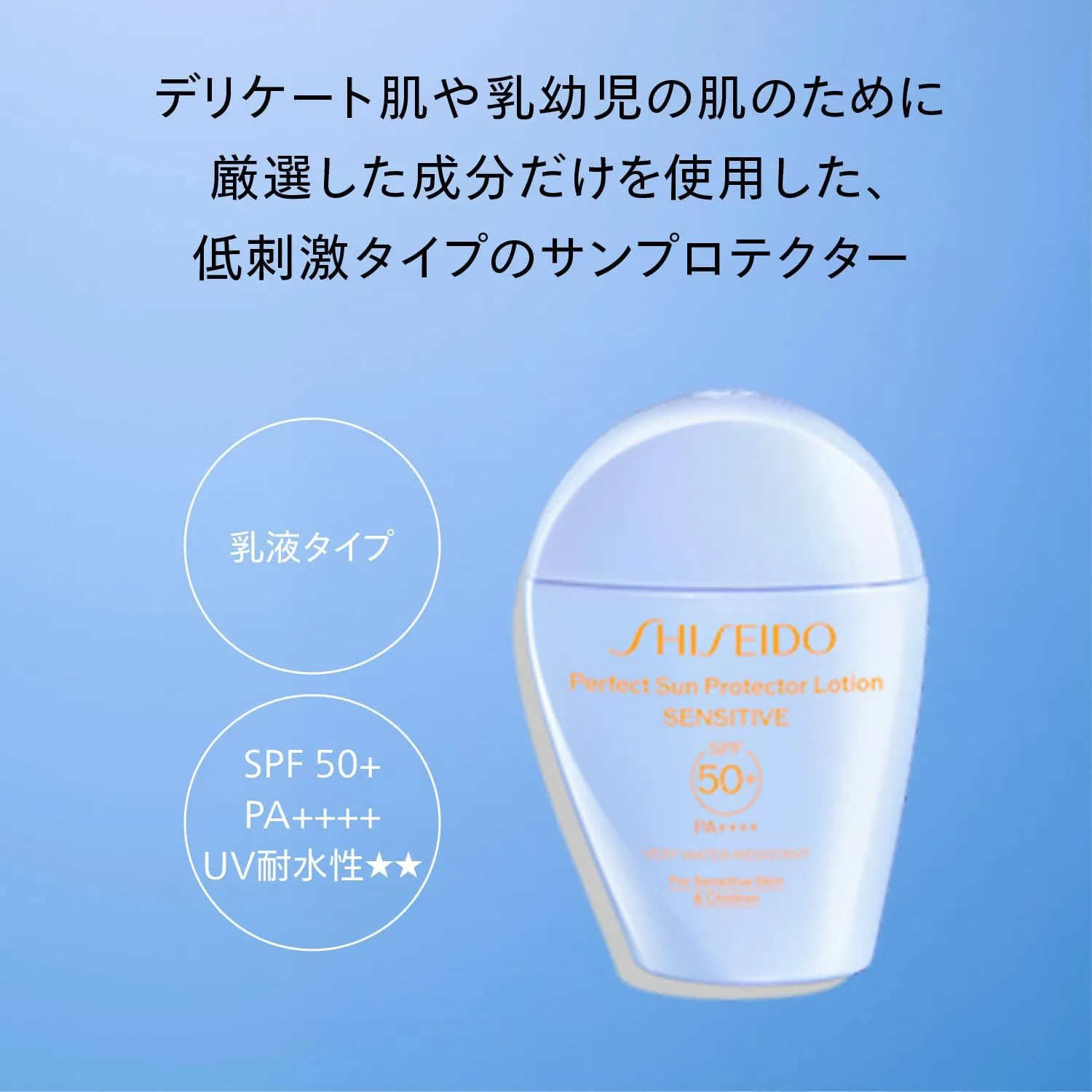 Солнцезащитный лосьон Shiseido Perfect Sun Protector Lotion Sensitive 50 мл SPF50+ PA++++ Shiseido Ginza Tokyo — фото 3