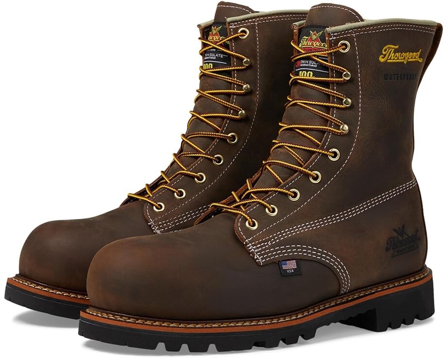 

Ботинки Thorogood American Heritage 8" Waterproof Insulated Safety, цвет Crazy Horse