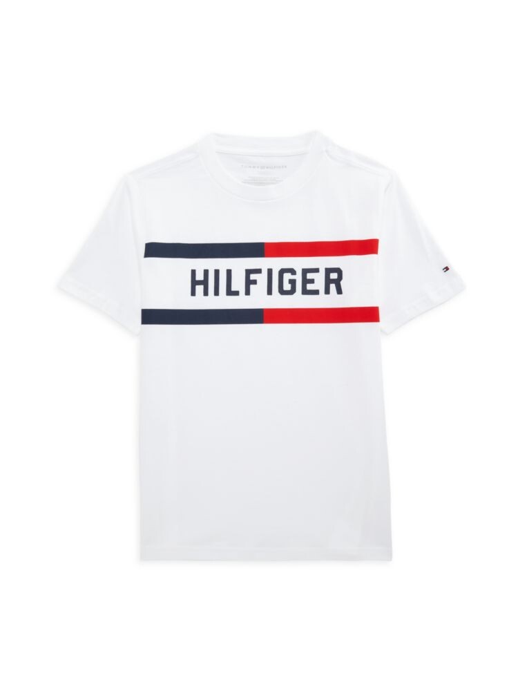 

Футболка с логотипом для мальчиков Tommy Hilfiger, цвет Fresh White