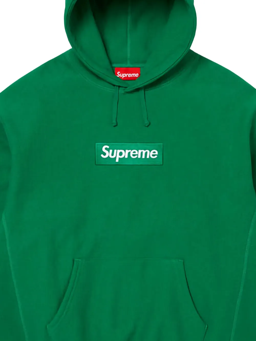Худи Box Logo Supreme, зеленый — фото 2
