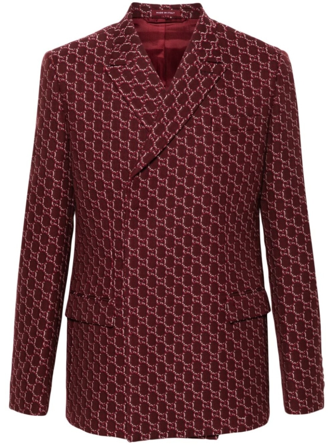 

Gucci куртка из шерсти GG Shadow, красный