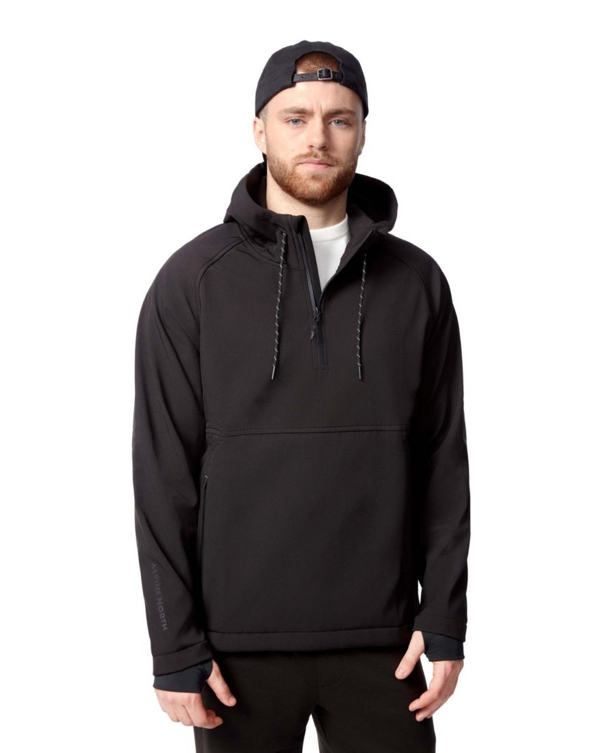 

Мужская водоотталкивающая толстовка Vargas с капюшоном из софтшелла Alpine North, Black