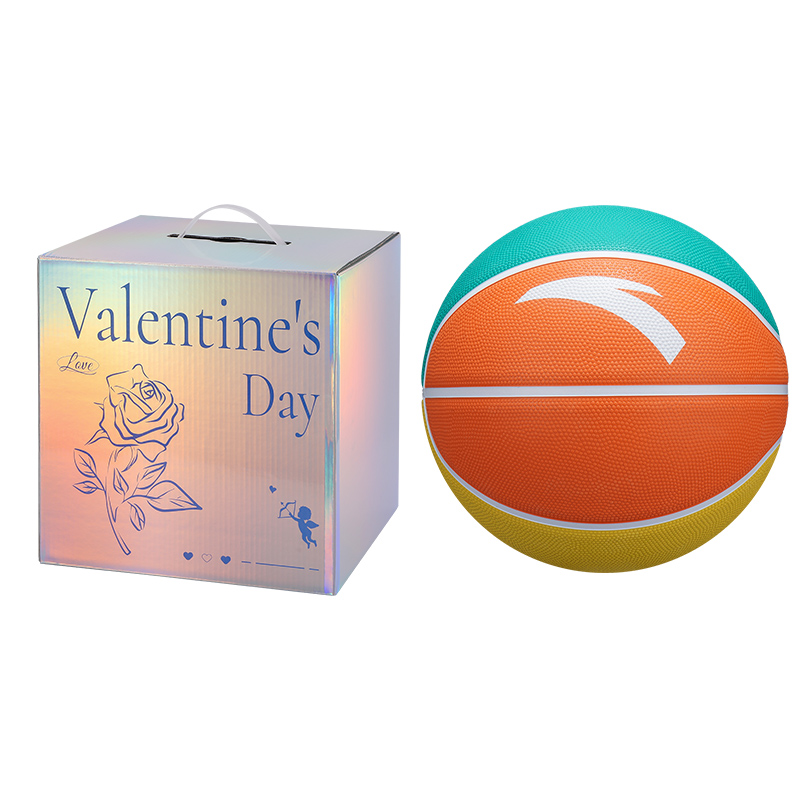 

ANTA Китайский резиновый баскетбольный мяч orange yellow green размер 7.5 тренировочный unisex