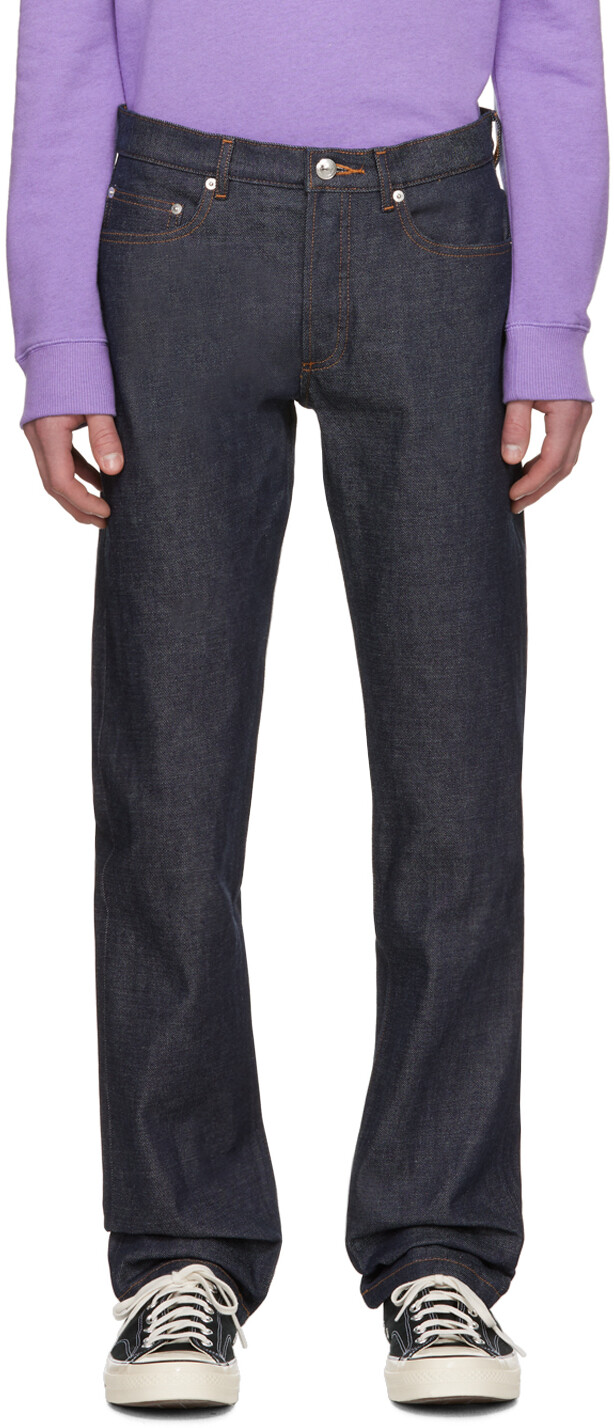 

Джинсы New Standard цвета индиго A.P.C., цвет Raw indigo
