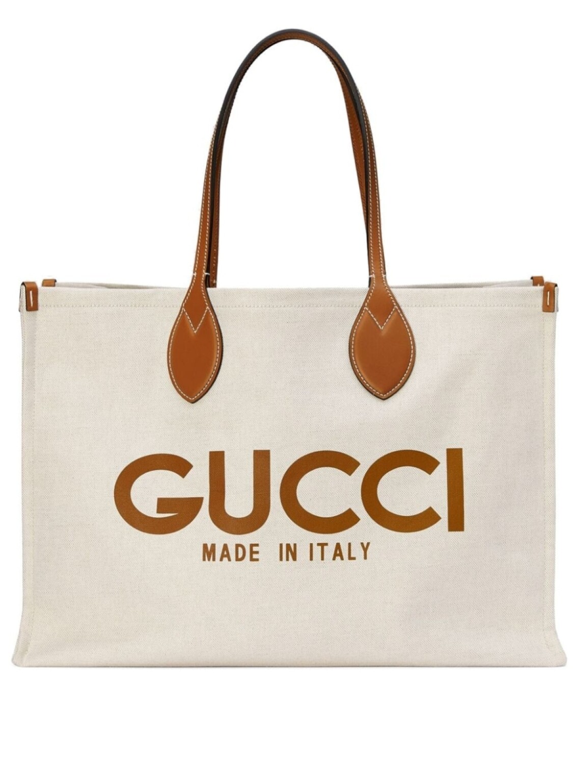 

Сумка-тоут Gucci с логотипом, нейтральный цвет