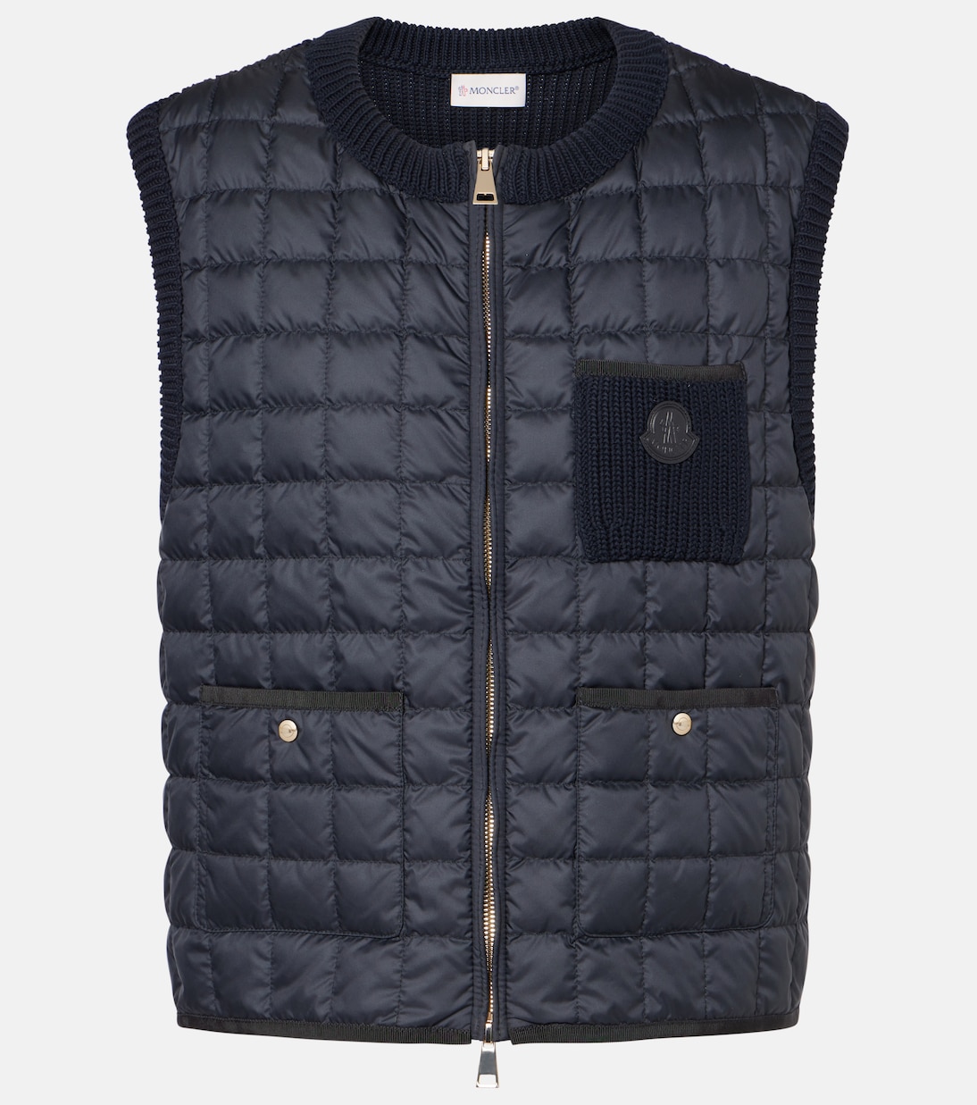 

Пуховая жилетка из хлопковой смеси Moncler