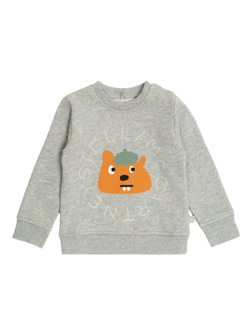 

Толстовка с изображением медведя Stella McCartney Kids, серый