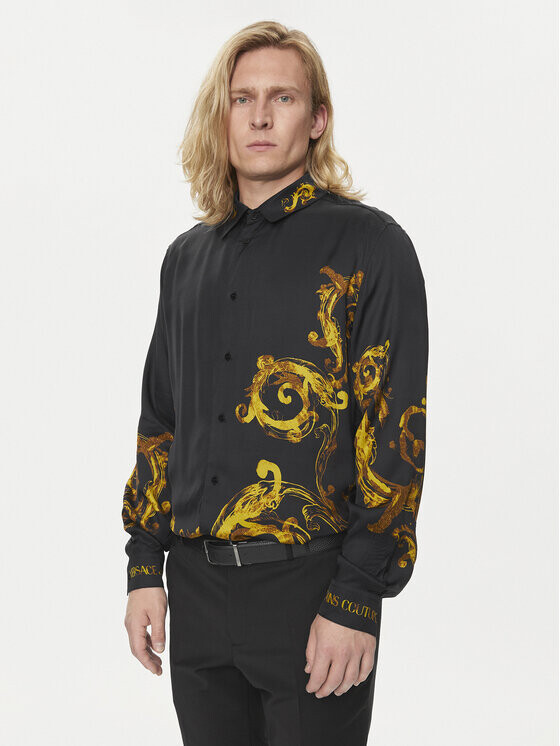 

Рубашка стандартного кроя Versace Jeans Couture, черный