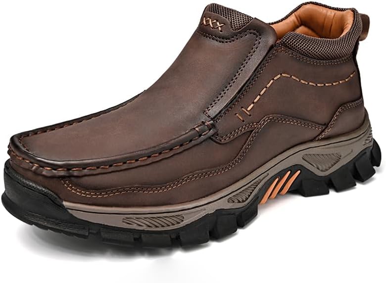 

Мужские слипоны-кэжуал MOSTELO Легкие противоскользящие высокие туфли, коричневый