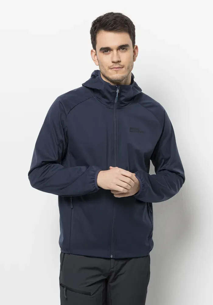 

Куртка из софтшелла Jack Wolfskin "FELDBERG HOODY M", с капюшоном, синий