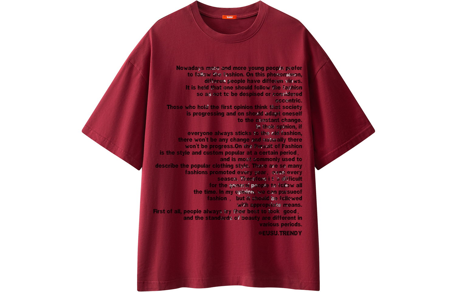 

Футболка унисекс EUSU, Burgundy