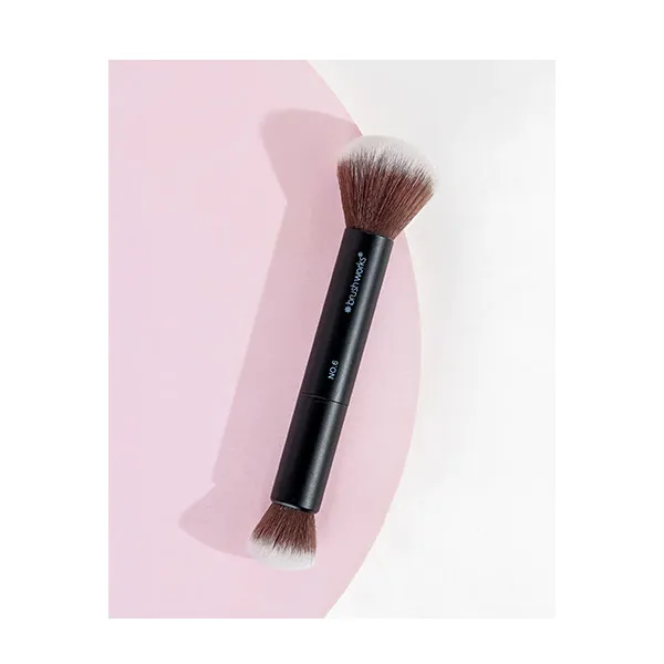 Двойная кисть для отделки Double Ended Powder And Buff Brush Brushworks, 1 UD — фото 3