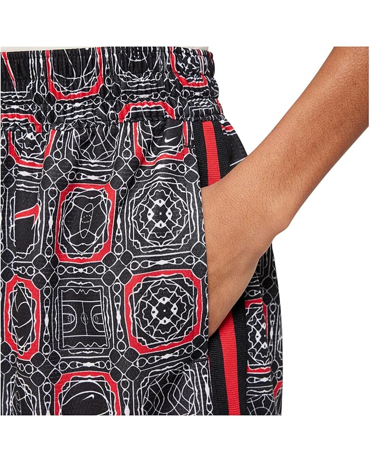 Шорты Nike Kids DNA Dri-FIT 5" Patterned Basketball Shorts, цвет University Red/White — фото 3