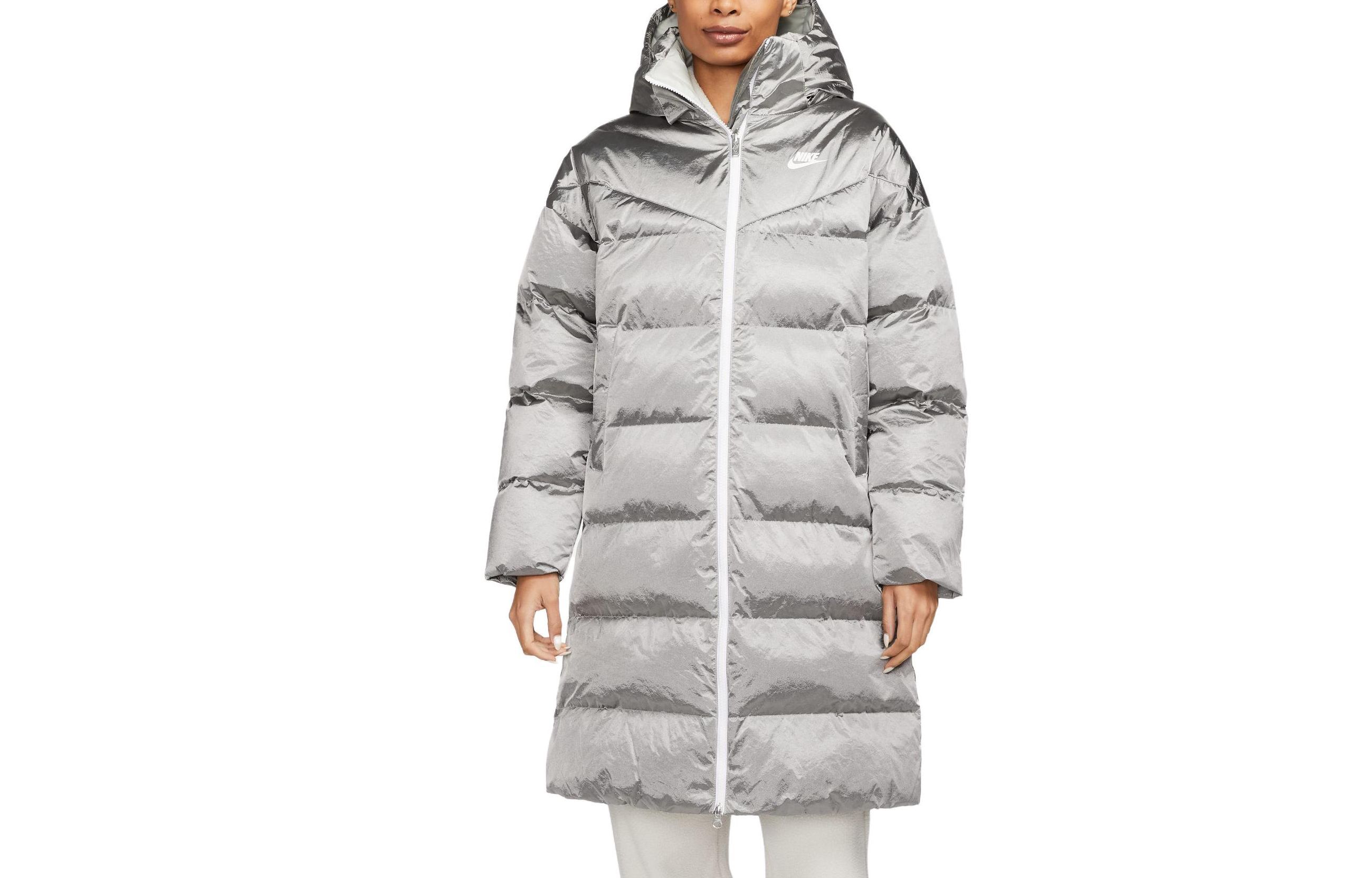 

Nike Куртка женская туманно-серая белая белая, Mist Gray/White/White