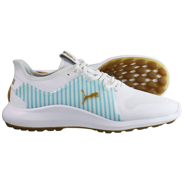 Мужские кроссовки для гольфа из хлопчатобумажной ткани Ignite Fast8 Puma, белый — фото 4