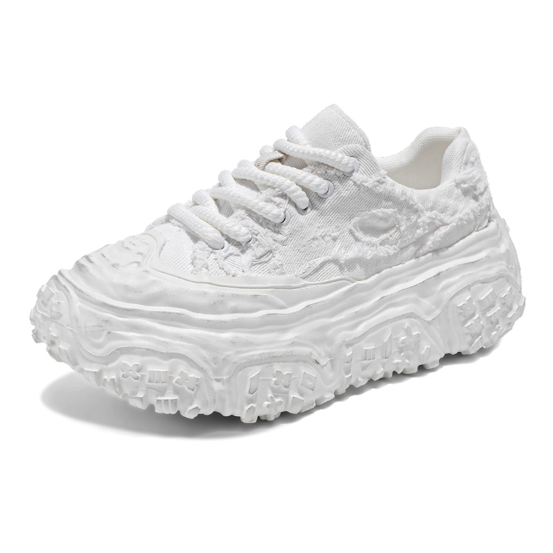 

GOBLIN SHARKS 1759 Амортизирующие кроссовки мужские с противоскользящими и износостойкими свойствами низкие повседневные белые, цвет White