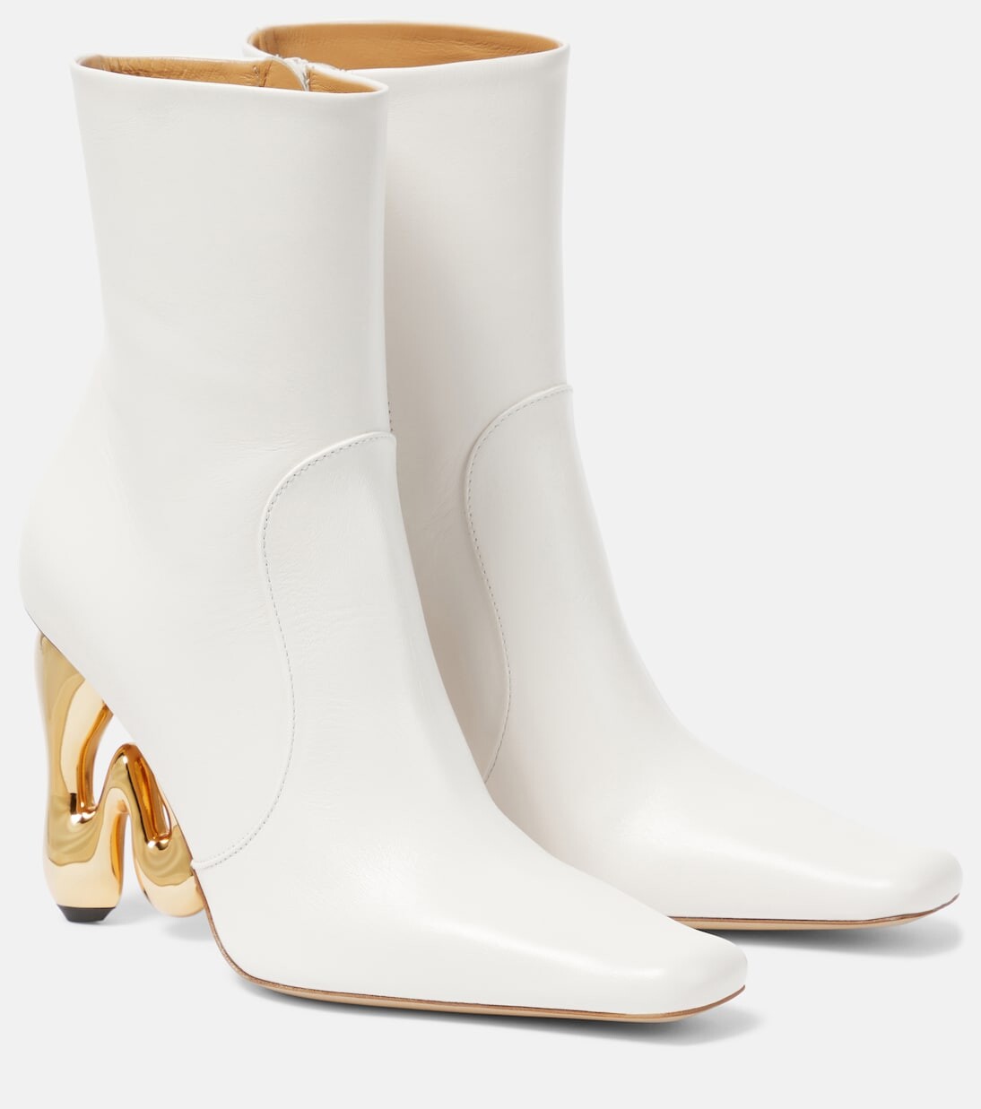 Ботильоны из кожи bubble Jw Anderson, белый