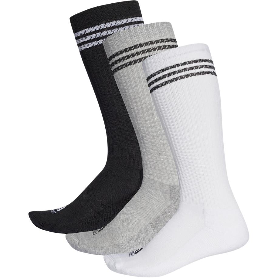 

Носки Mid Calf мужские 3 пары Adidas, белый/черный/серый