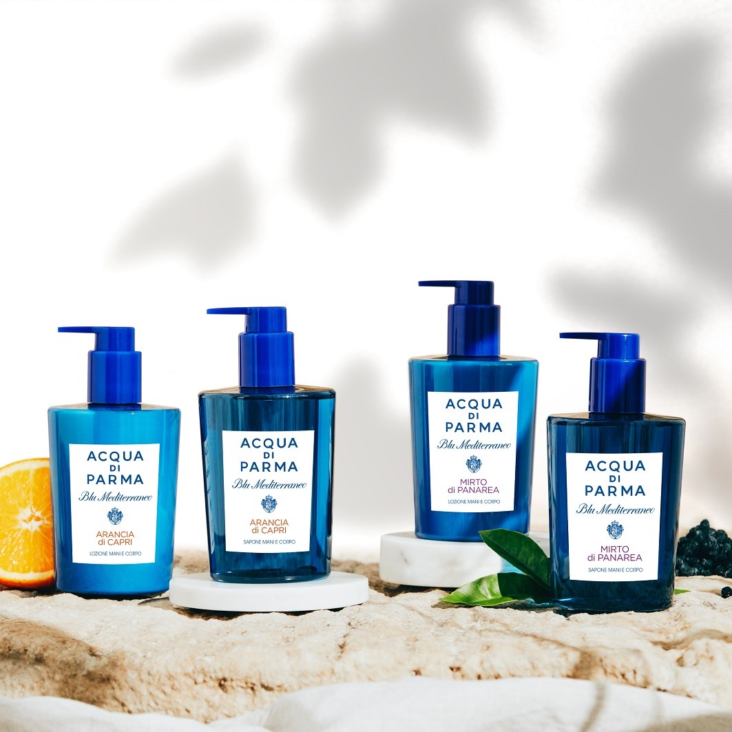 Гель для душа blu mediterraneo mirto di panarea hand and body wash Acqua Di Parma, объем 300 мл — фото 4