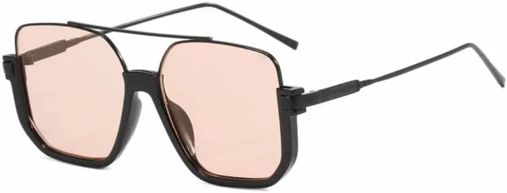 

Солнцезащитные очки с защитой UV400 | Увеличенная оправа, линзы конфетного цвета | Для женщин и мужчин, для занятий спортом на открытом воздухе и вождения DSVIGF, Black Pink