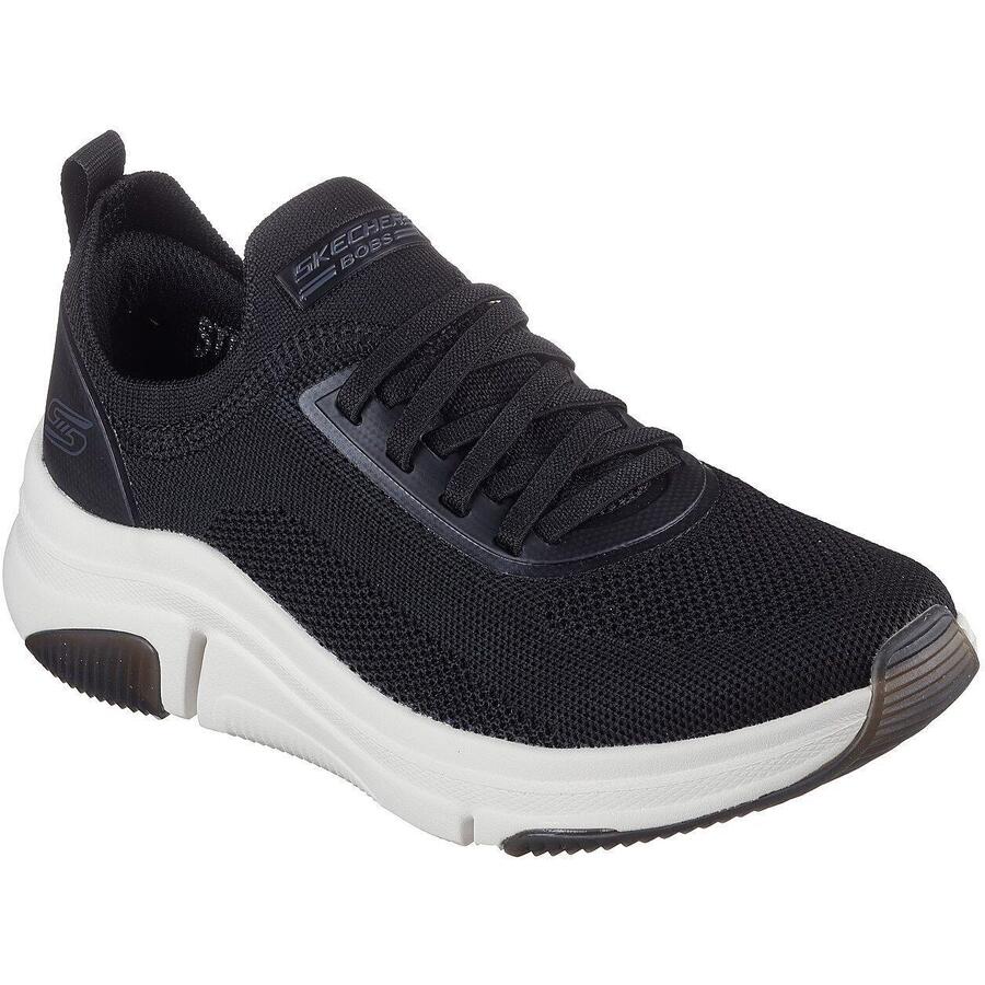 SKECHERS Женские кроссовки BOBS SPARROW FLEX INSTANT CLOUT Slip-On, черные/белые — фото 3