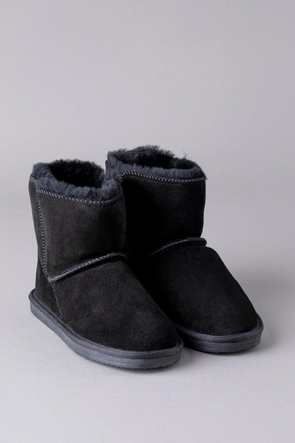 

Тапочки из овчины Lakeland Leather, черный