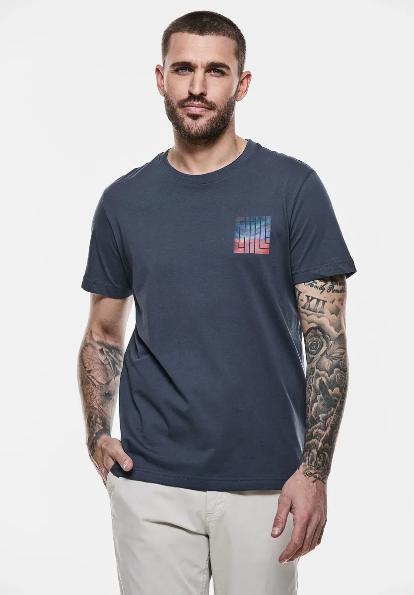 

Футболка STREET ONE MEN из чистого хлопка, синий