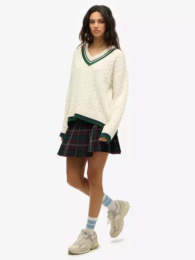 Мини-юбка в клетку Superdry, Green — фото 3
