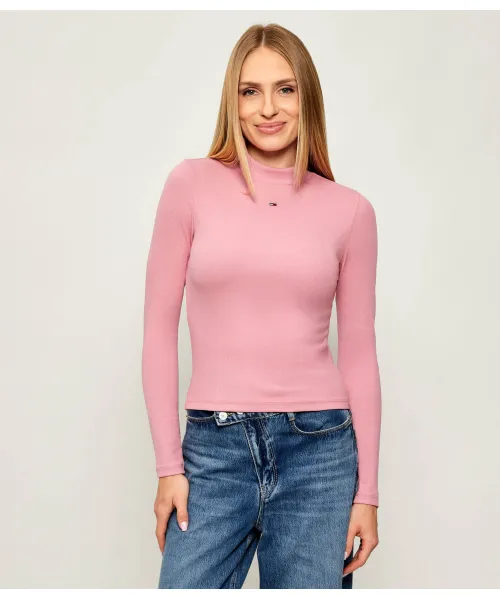 

Полуводолазка Slim fit Tommy Jeans, розовый