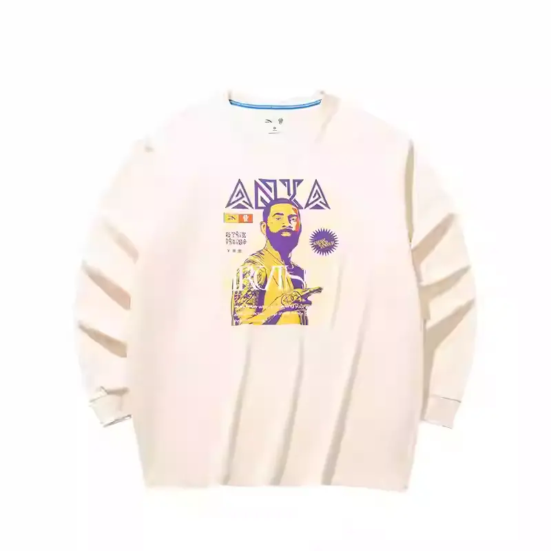 

ANTA Толстовка из баскетбольной коллекции мужская Moon White