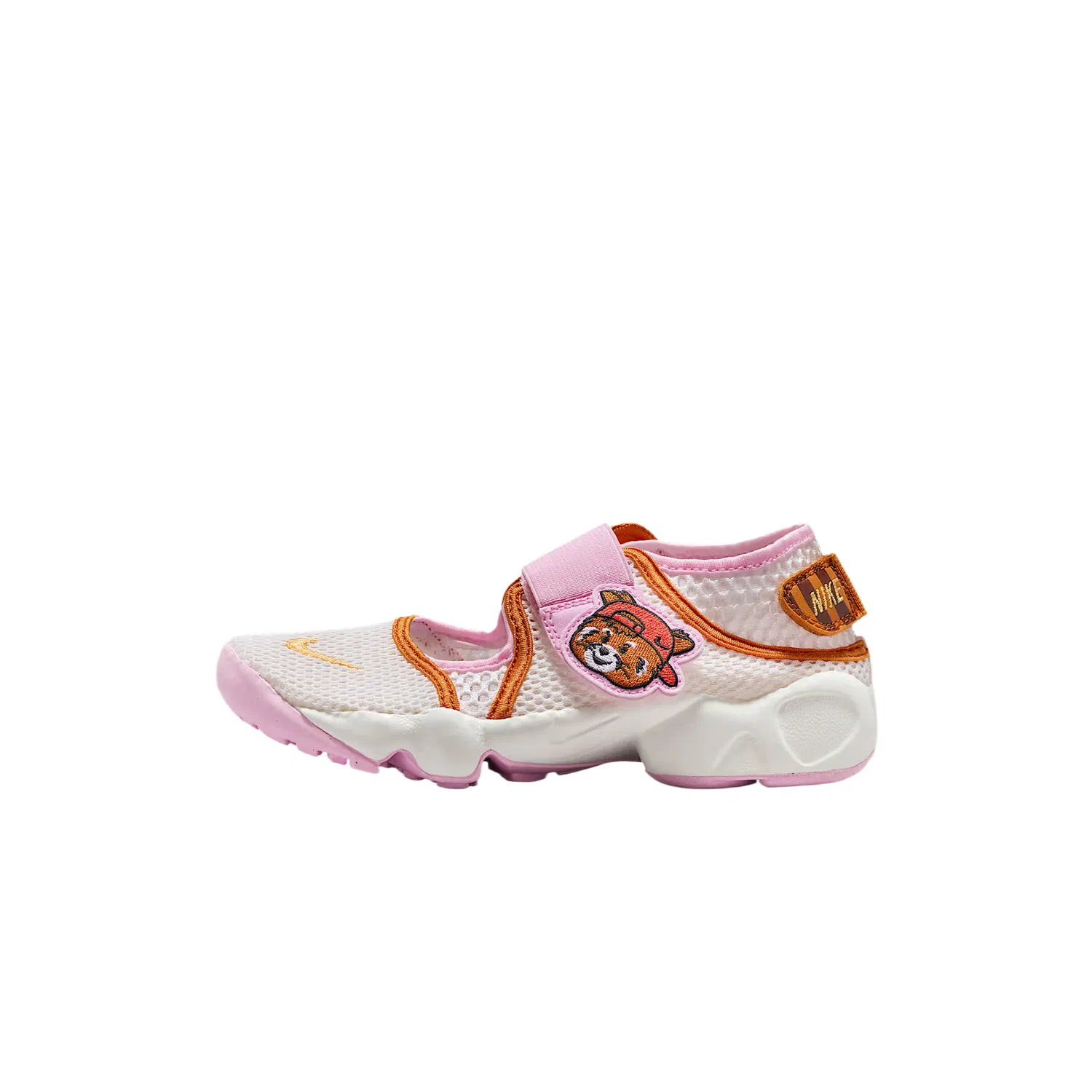 Детские сандалии Rift 2 Mesh Breathable Nike, Sail White/Sail White/Pink Foam/Topaz Gold