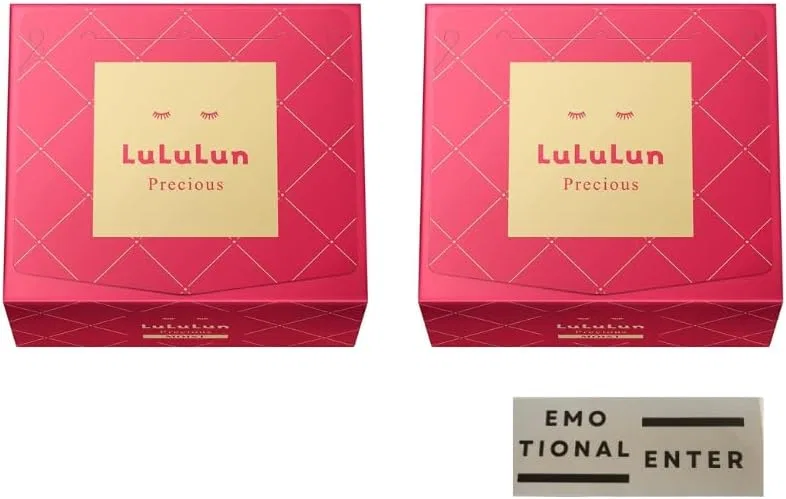 Набор листовых масок Lululun Precious EX 64 шт, увлажняющий, толстый слой, японский бренд Emotionalenter