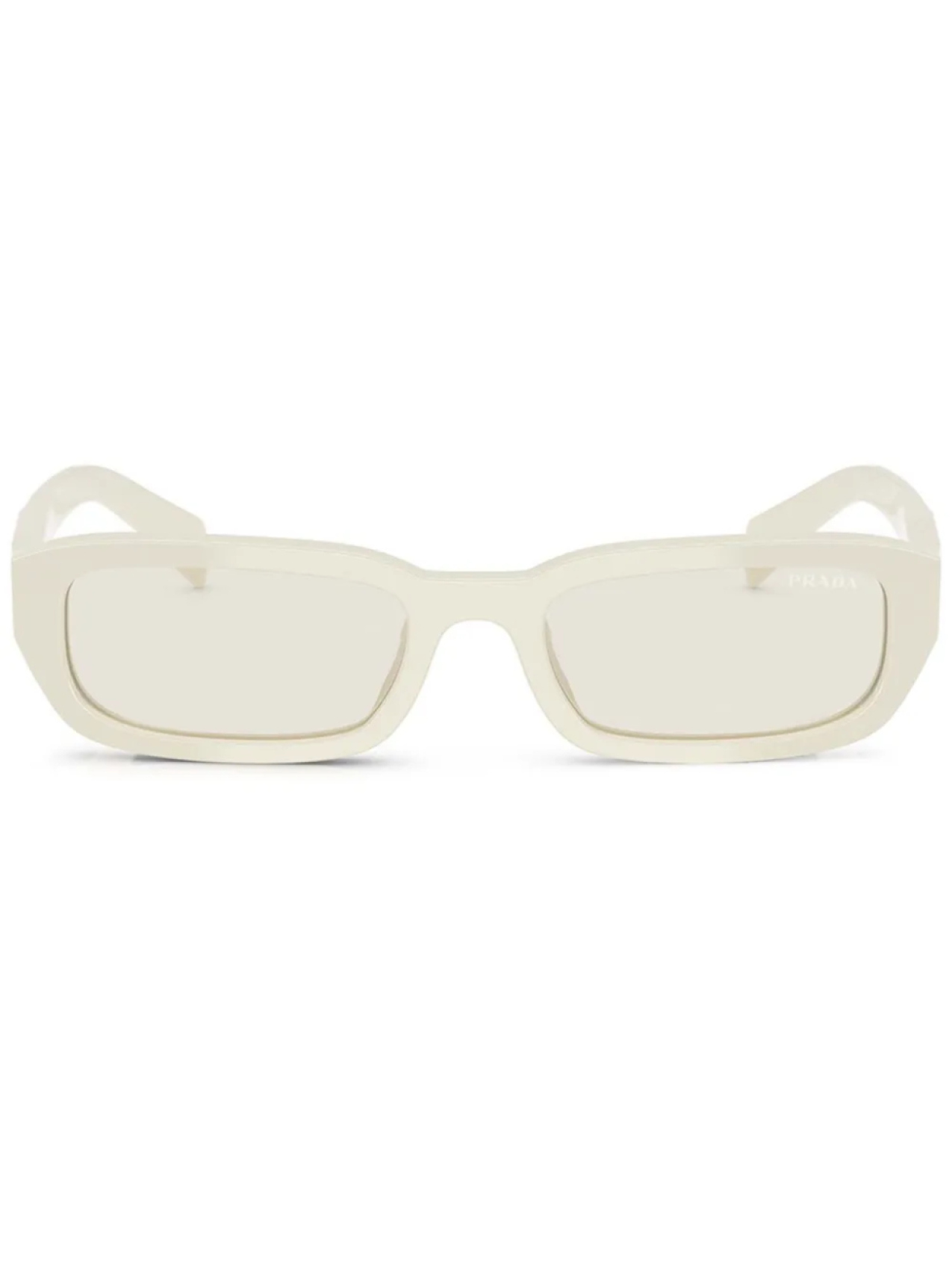 

Prada Eyewear солнцезащитные очки с логотипом, белый