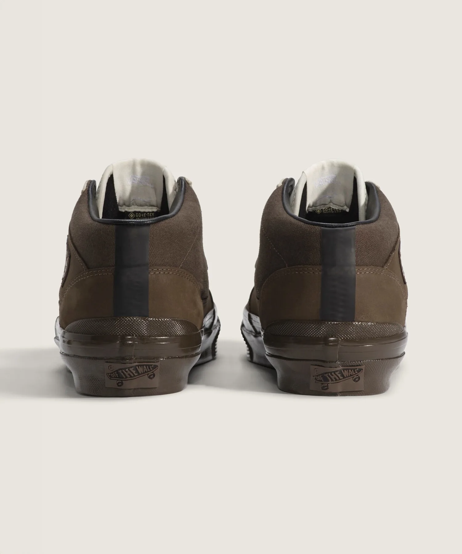Кроссовки из натуральной кожи с Gore-TEX Half Cab 33 GTX Stockholm C VANS темно-коричневые — фото 4