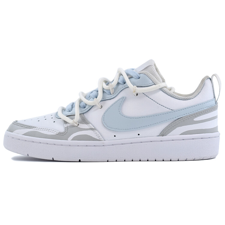 

Кроссовки Nike Court Borough Skateboarding Shoes Women's Low-top Grey/Blue, серый/синий