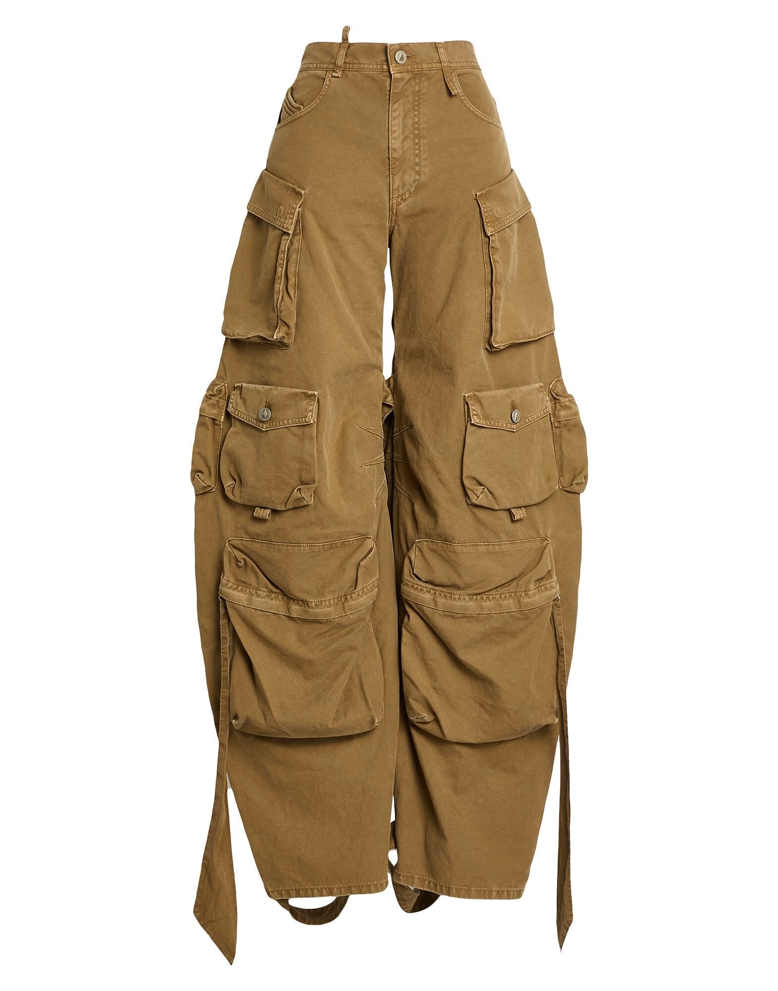 

Брюки The Attico, хаки