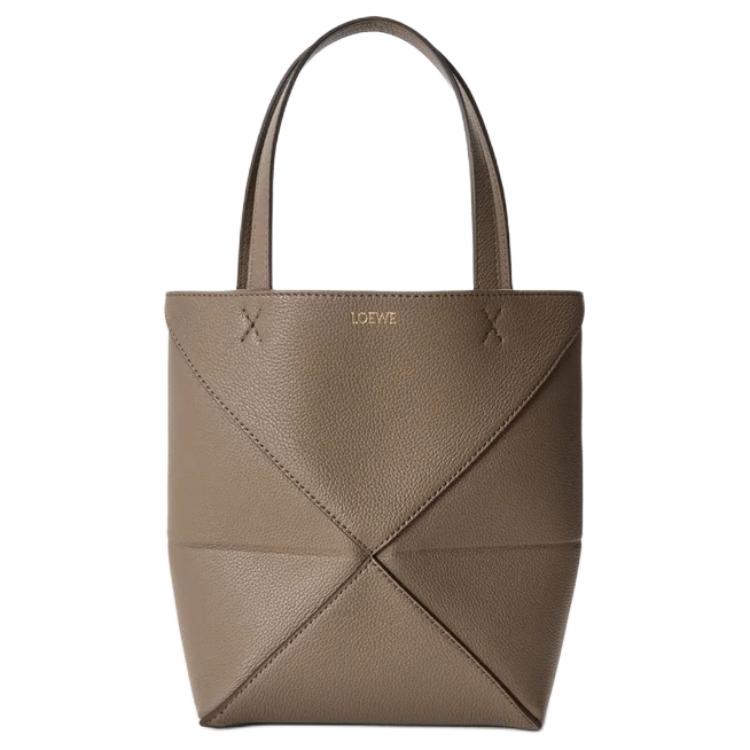 

Складная сумка-пазл из коровьей кожи, кроссбоди, мини-клатч женский taupe LOEWE