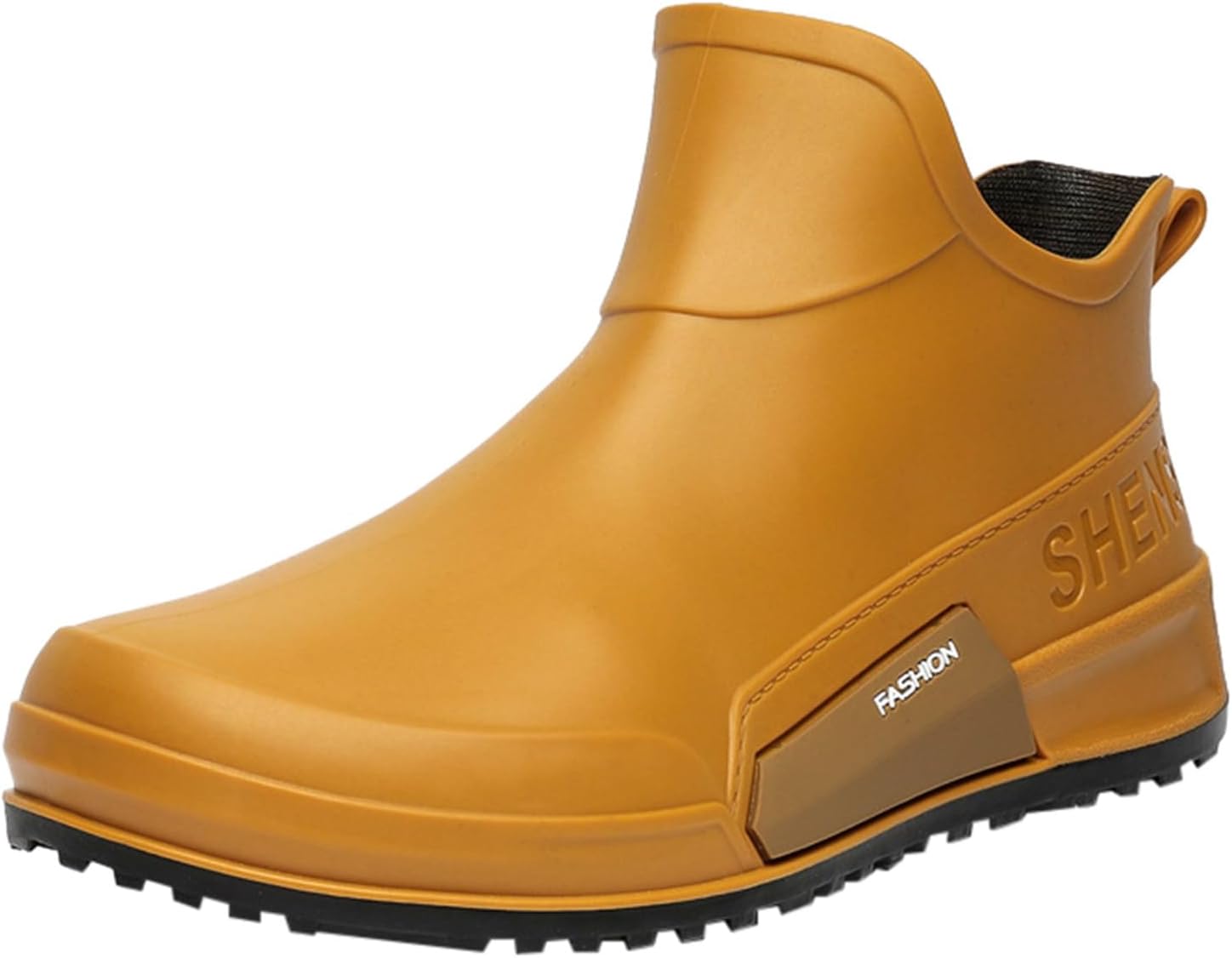 

Мужские ботинки на каблуке водонепроницаемые, слипоны на резиновой подошве для садоводства, рыбалки, лодок, кемпинга и парусного спорта Generic, коричневый