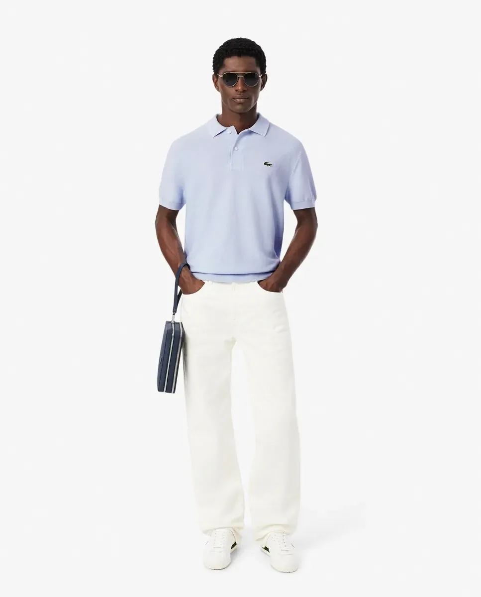 Мужская футболка с коротким рукавом Lacoste, светло-голубой — фото 4