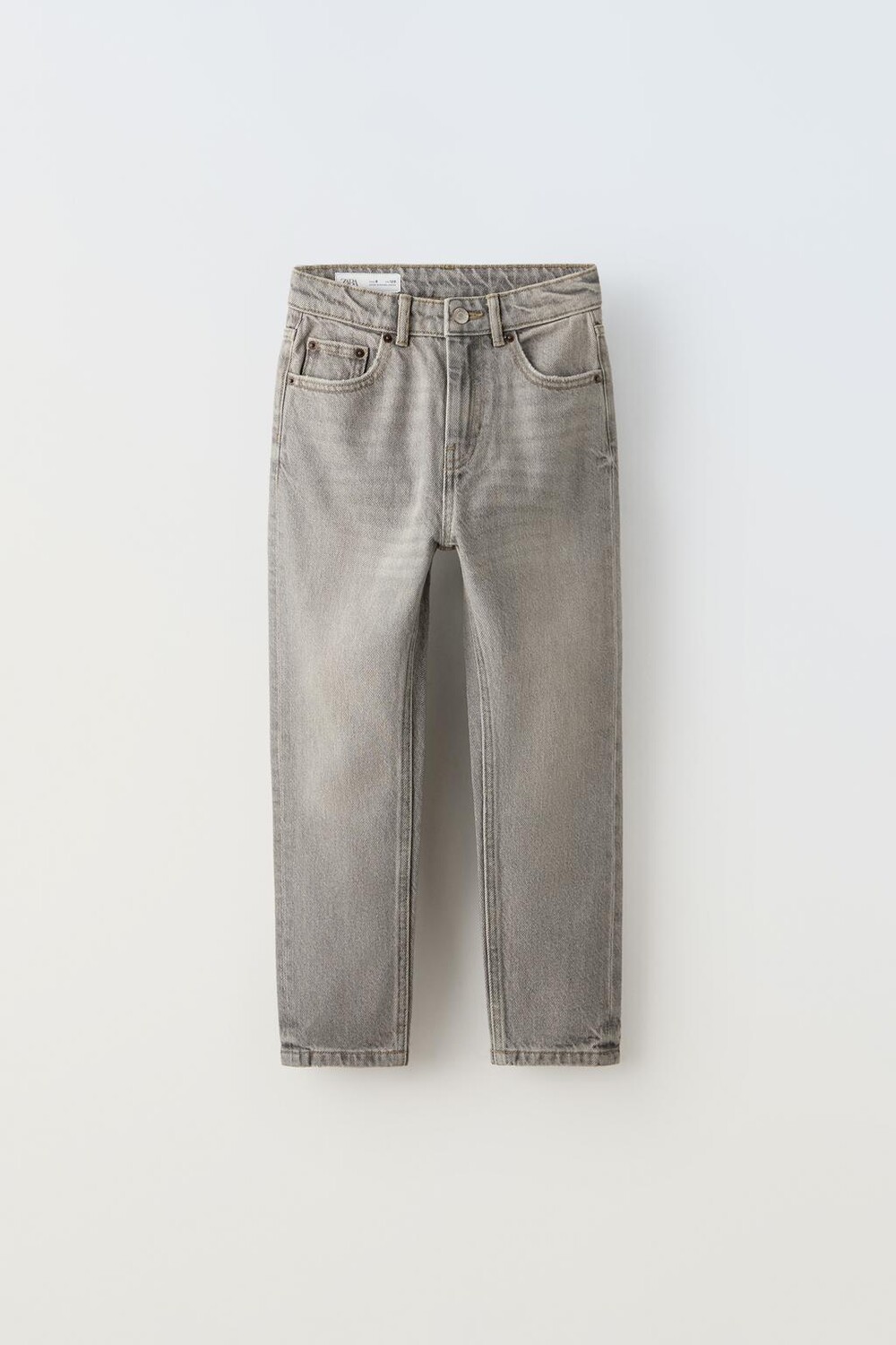 

Джинсы mom fit ZARA, серый